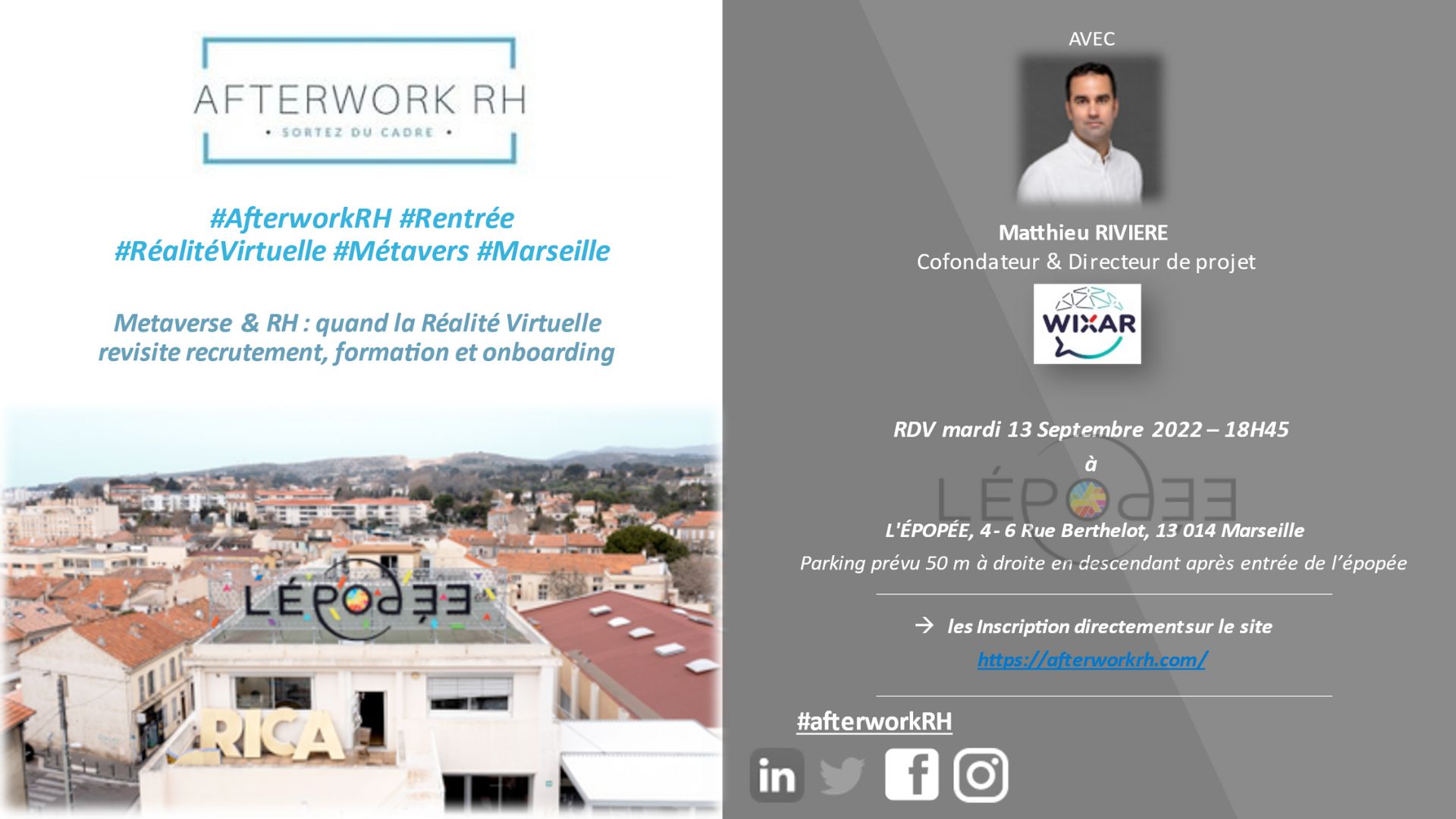 AfterWork RH Aix Marseille - septembre 2022 - RH & Métaverse