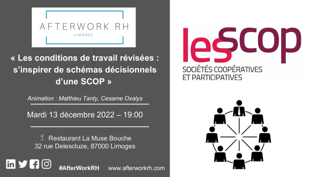 Les conditions de travail révisées - afterwork RH Limoges - décembre 2022