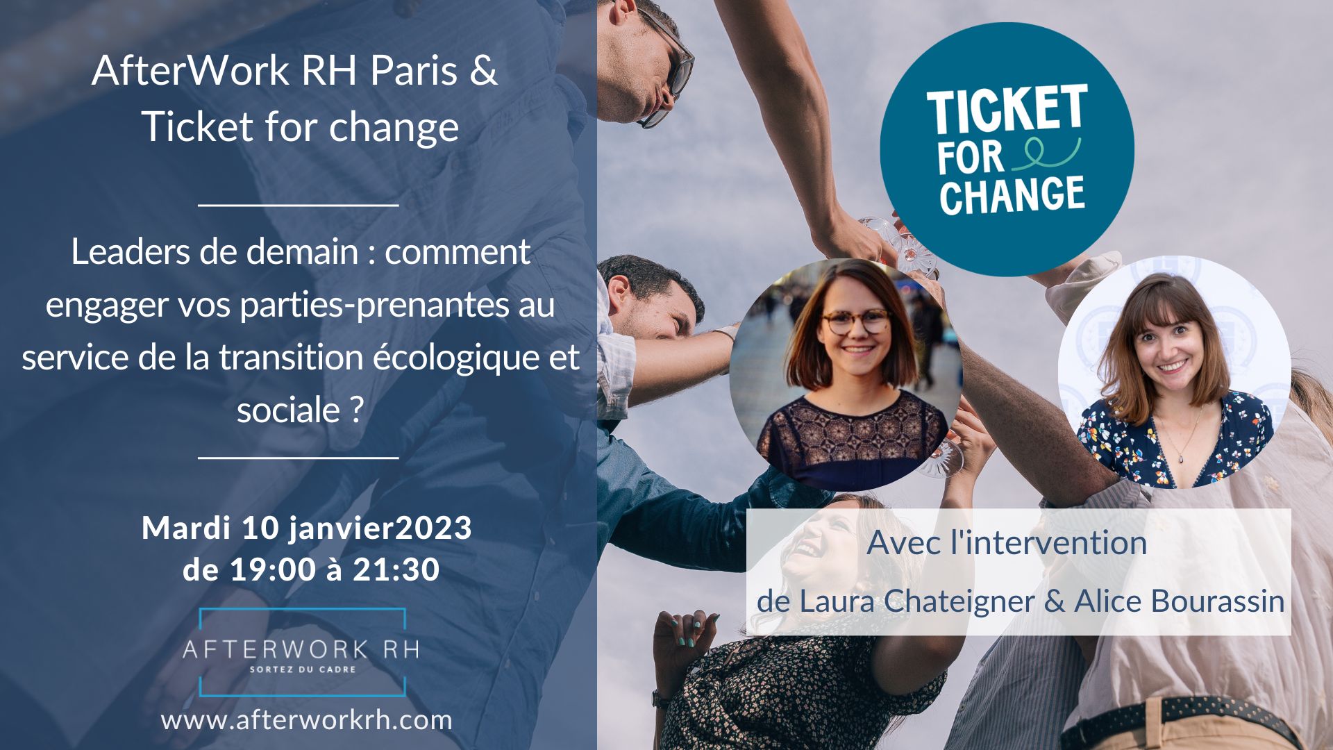 Evénement RH Janvier 2023 Paris - Ticket for change